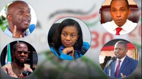 Governors of Murang'a, Nakuru, Kiambu, Kisumu, Meru, Wajir, Garissa, West Pokot, and Tana River counties posing together