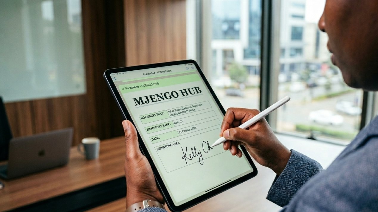 What makes electronic signatures legally binding in Kenya