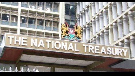 External view of the National Treasury building in Nairobi, Kenya
