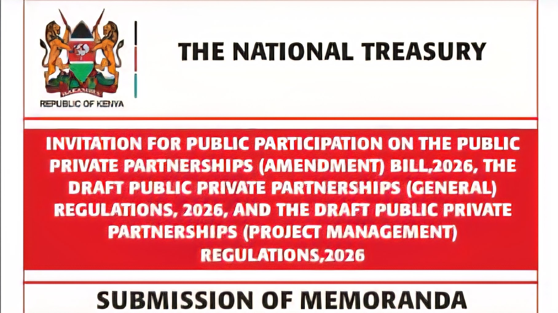 Treasury unveils public review dates for new infrastructure funding bill