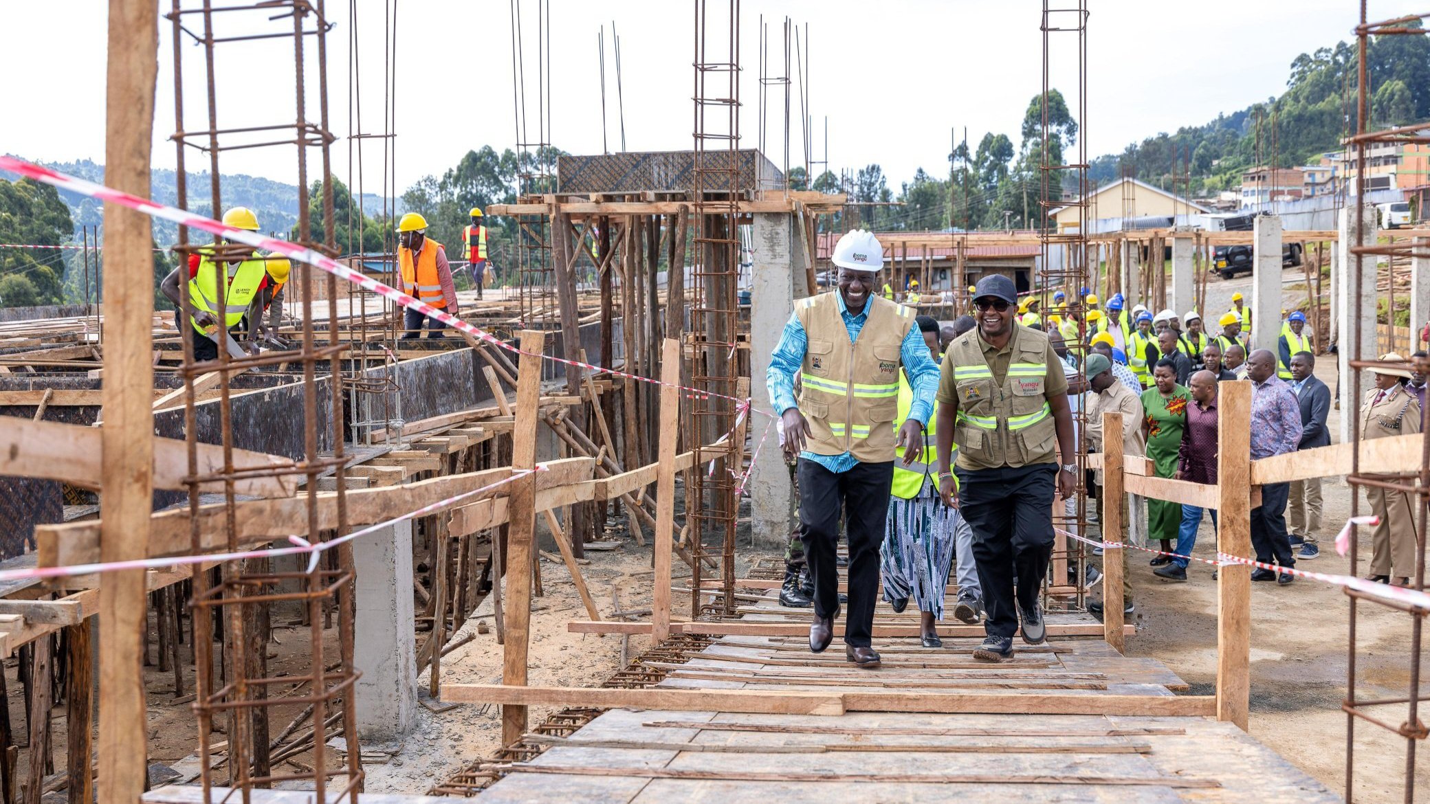 Ruto reviews progress of Sh75 million Mogonga Market construction in Kisii