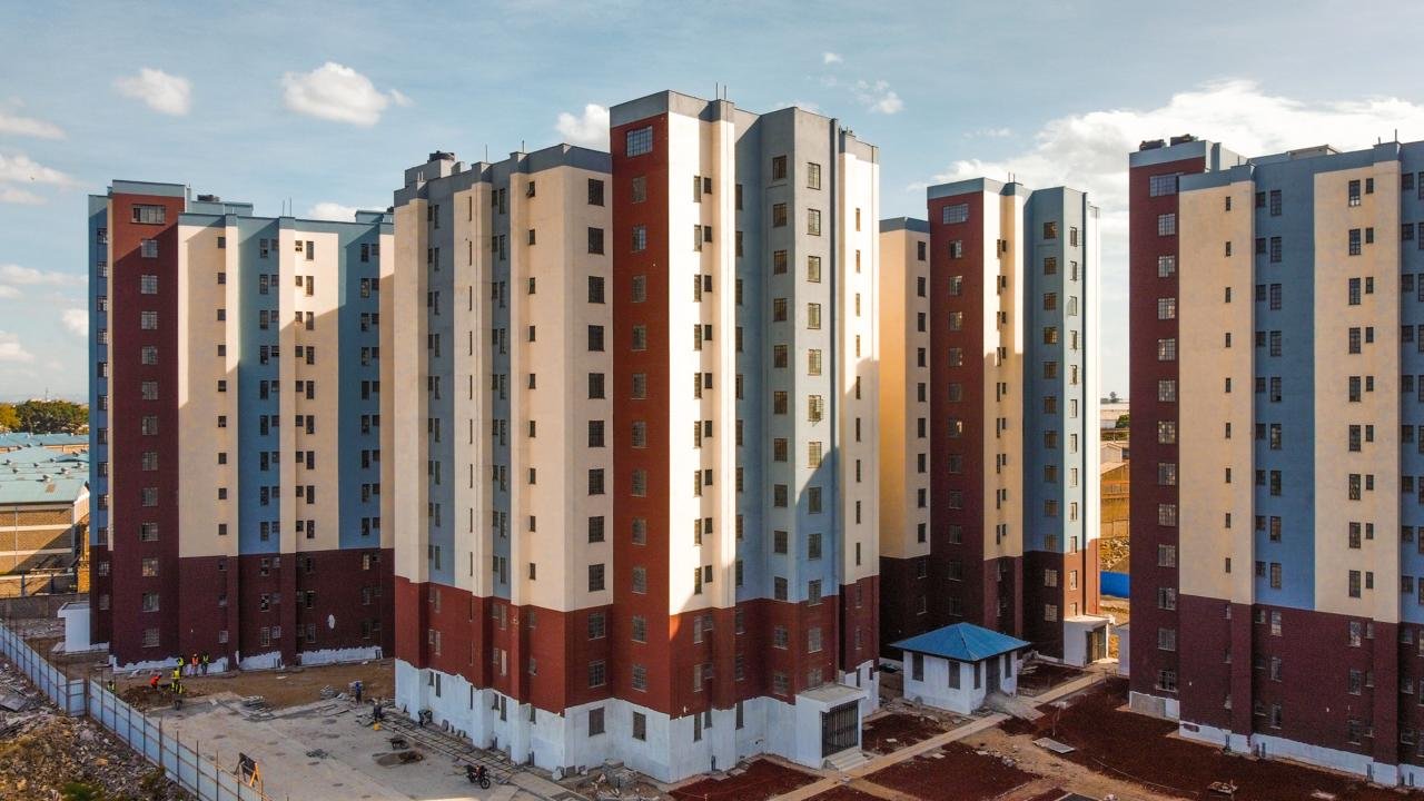A residential real estate development site in Kenya with completed and ongoing housing units