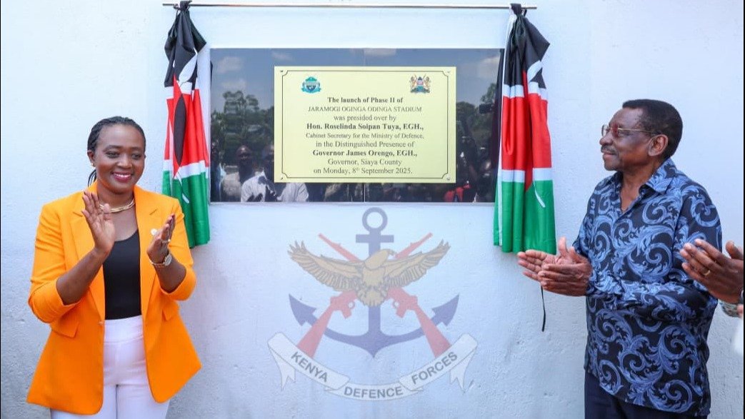 CS DEFENCE PRESIDES OVER GROUNDBREAKING OF PHASE II OF JARAMOGI OGINGA ODINGA STADIUM