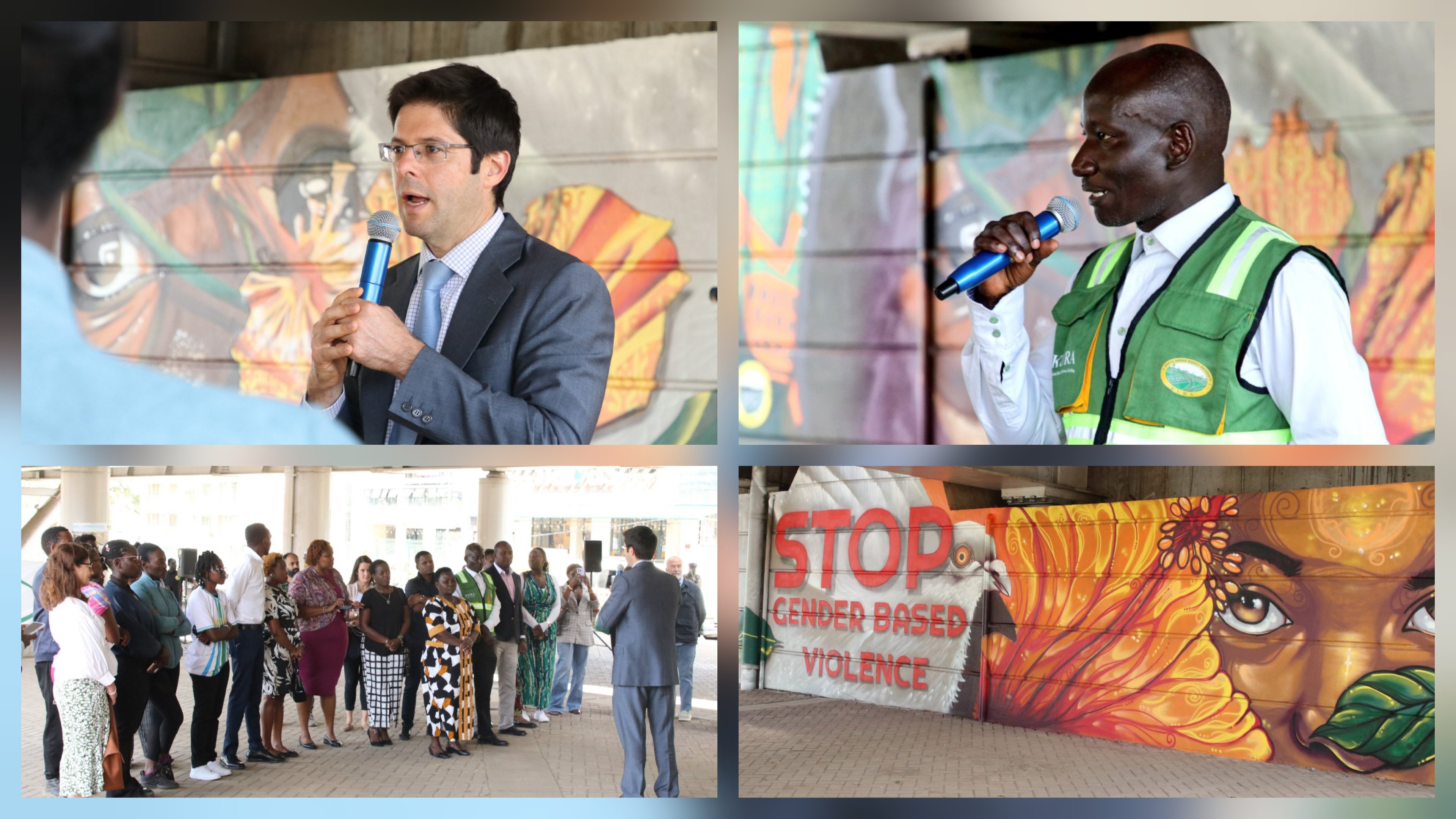 The unveiling ceremony for the 16 Days of Activism Against Gender-Based Violence campaign.