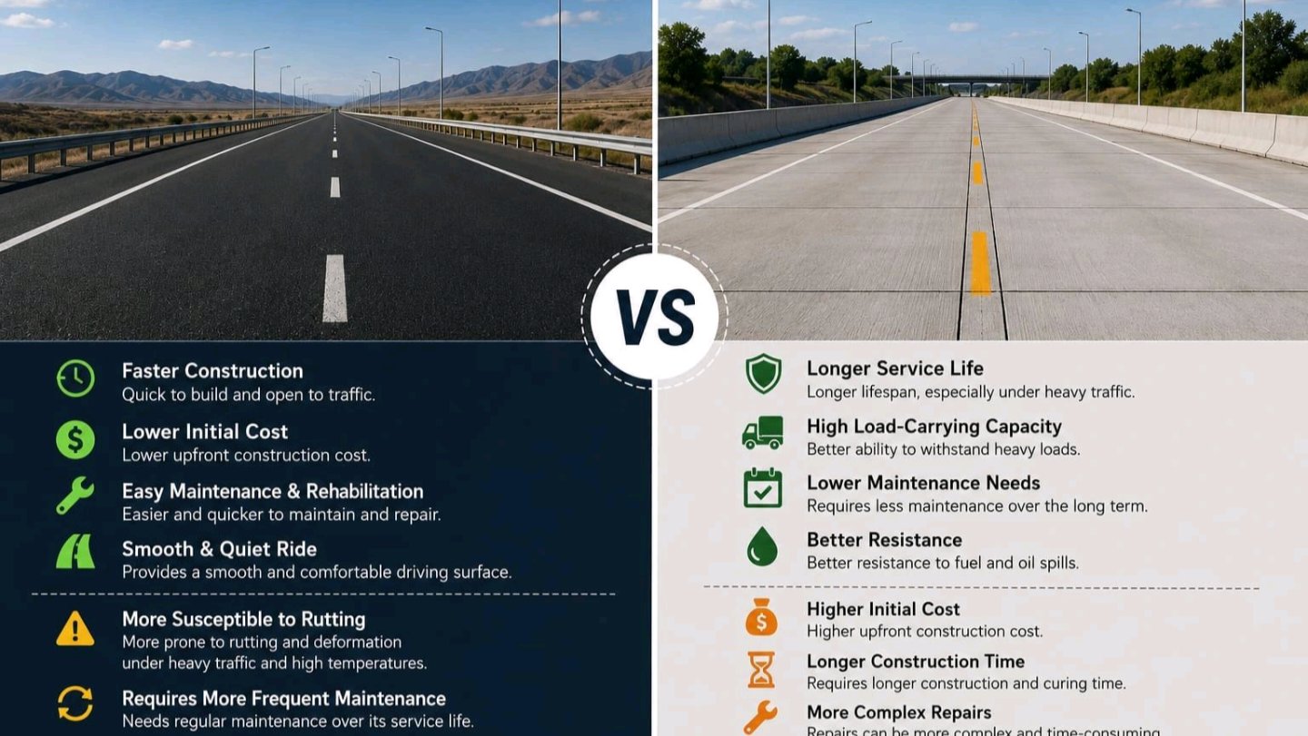 Asphalt vs Concrete Roads: Which One Is Better?