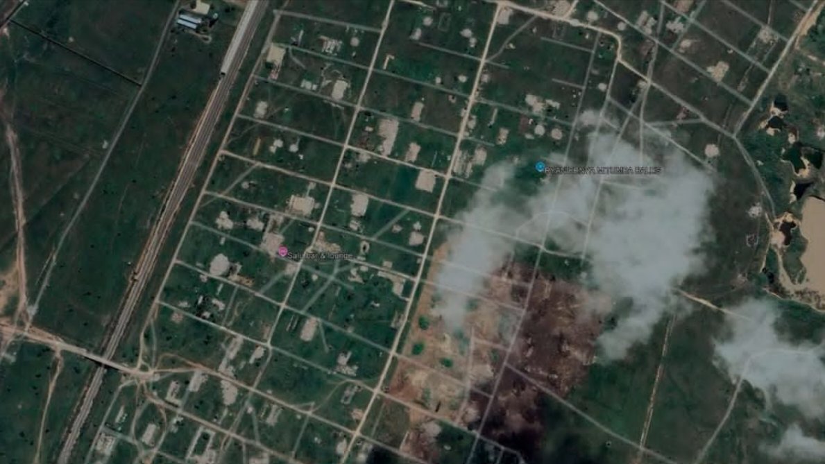Aerial view of the disputed East African Portland Cement land parcels in Mavoko, Machakos County.