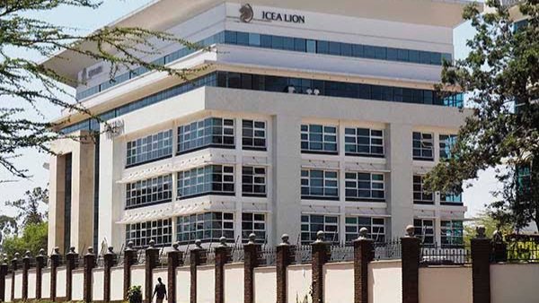 ICEA LION Asset Management office building facade in Nairobi, Kenya.