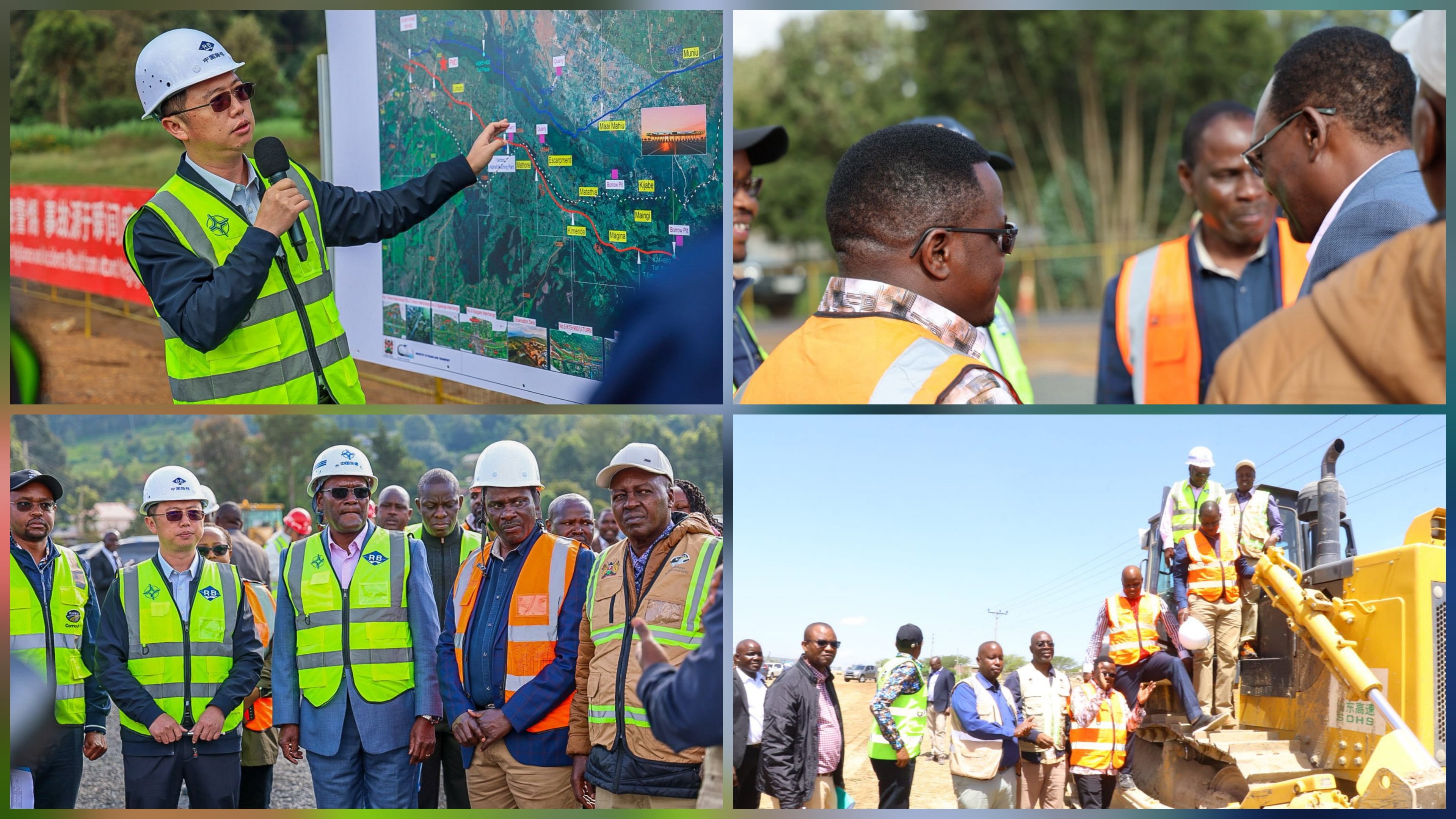 Government Inspection Reveals Construction Pace on Rironi-Mau Summit Highway