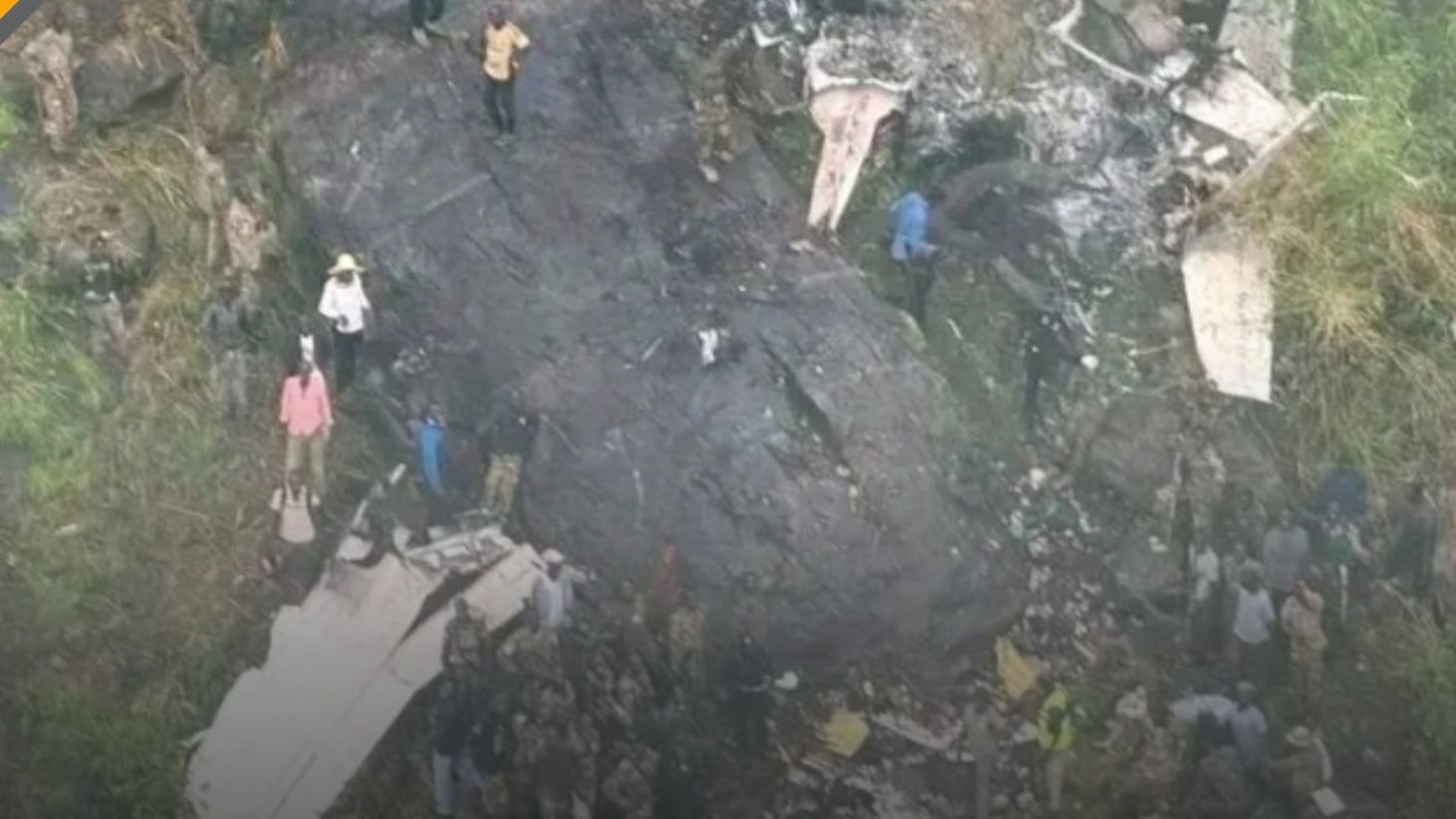 A deep, unprotected stone quarry in Kajiado showing steep vertical walls and excavated ground.
