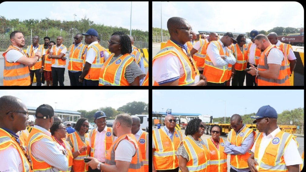 KPA Board and management team inspecting infrastructure projects at the Port of Mombasa