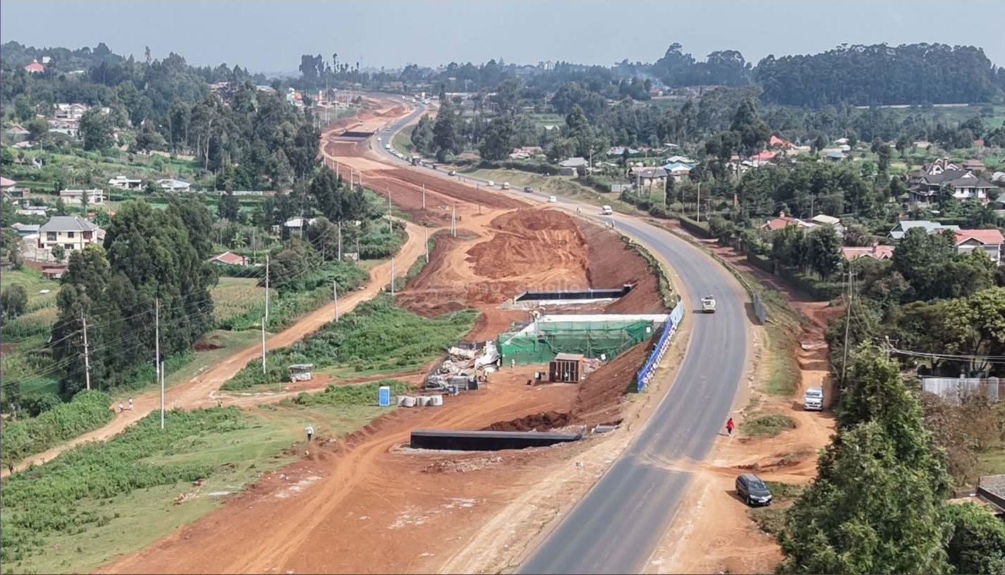 Ongoing civil works on the Rironi - Mau Summit Dualing Project