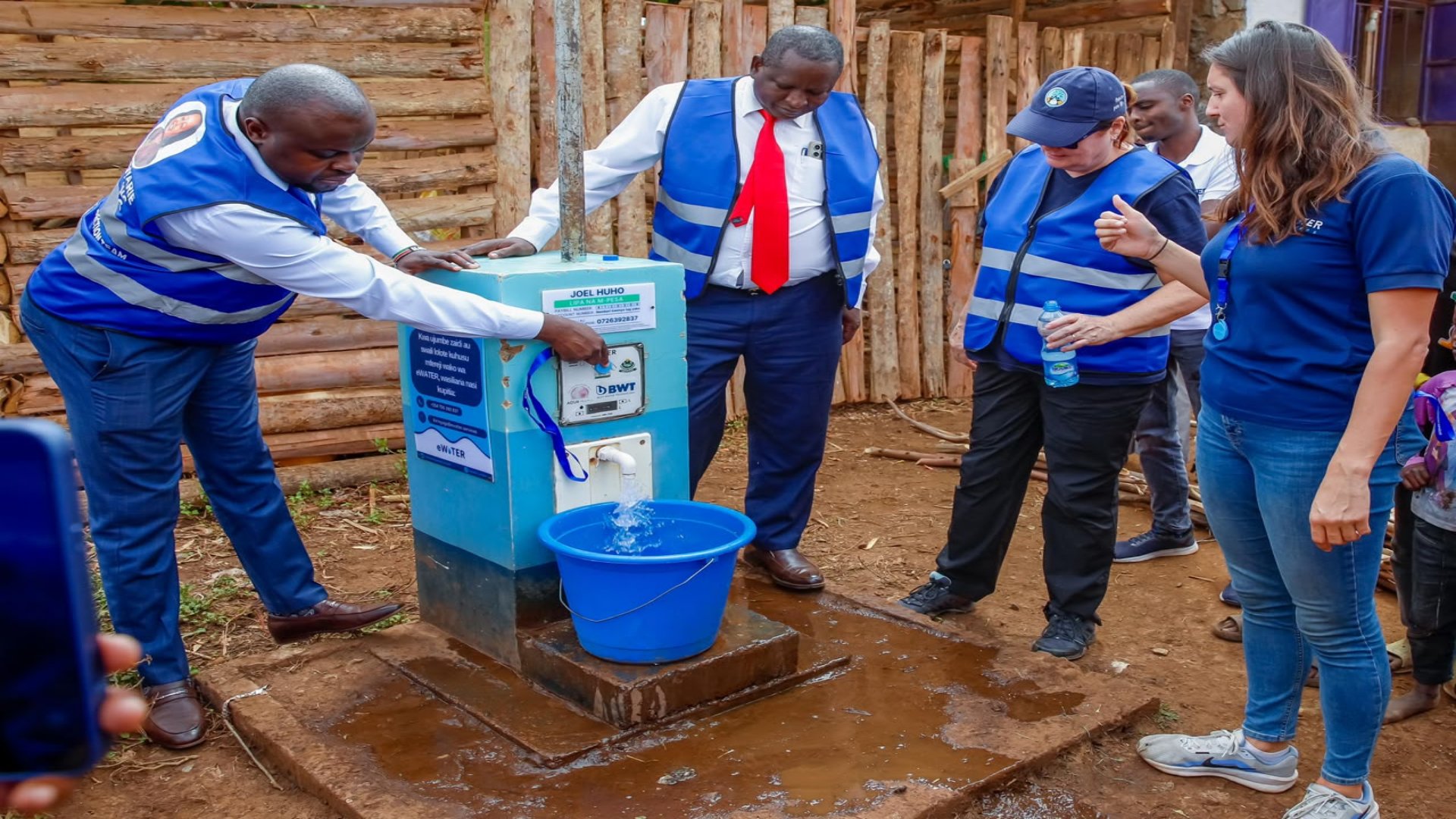 World Bank and Mozambique delegation visit Kirinyaga to study smart water tap scheme