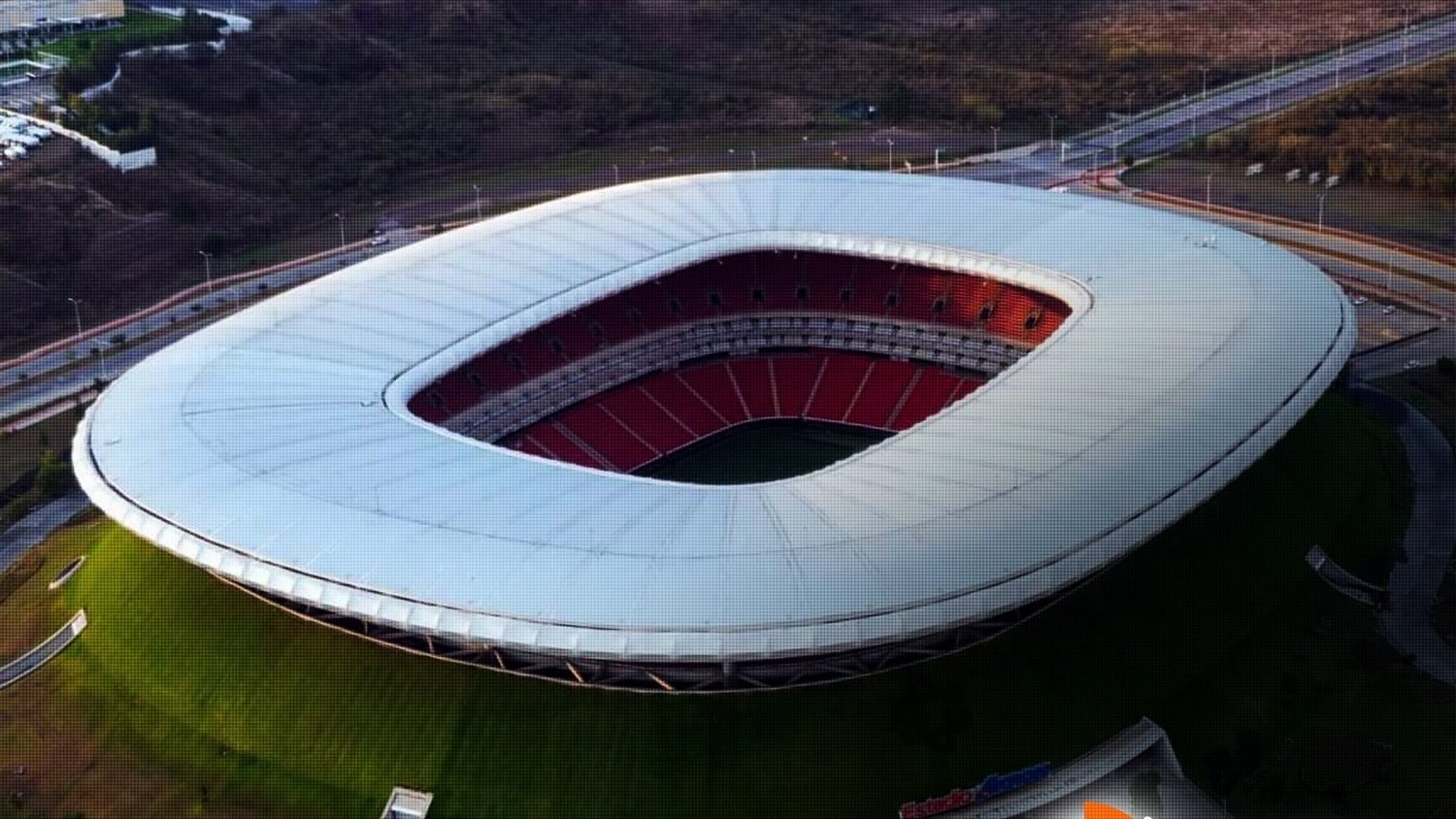 Exterior view of Guadalajara Stadium in Guadalajara Mexico