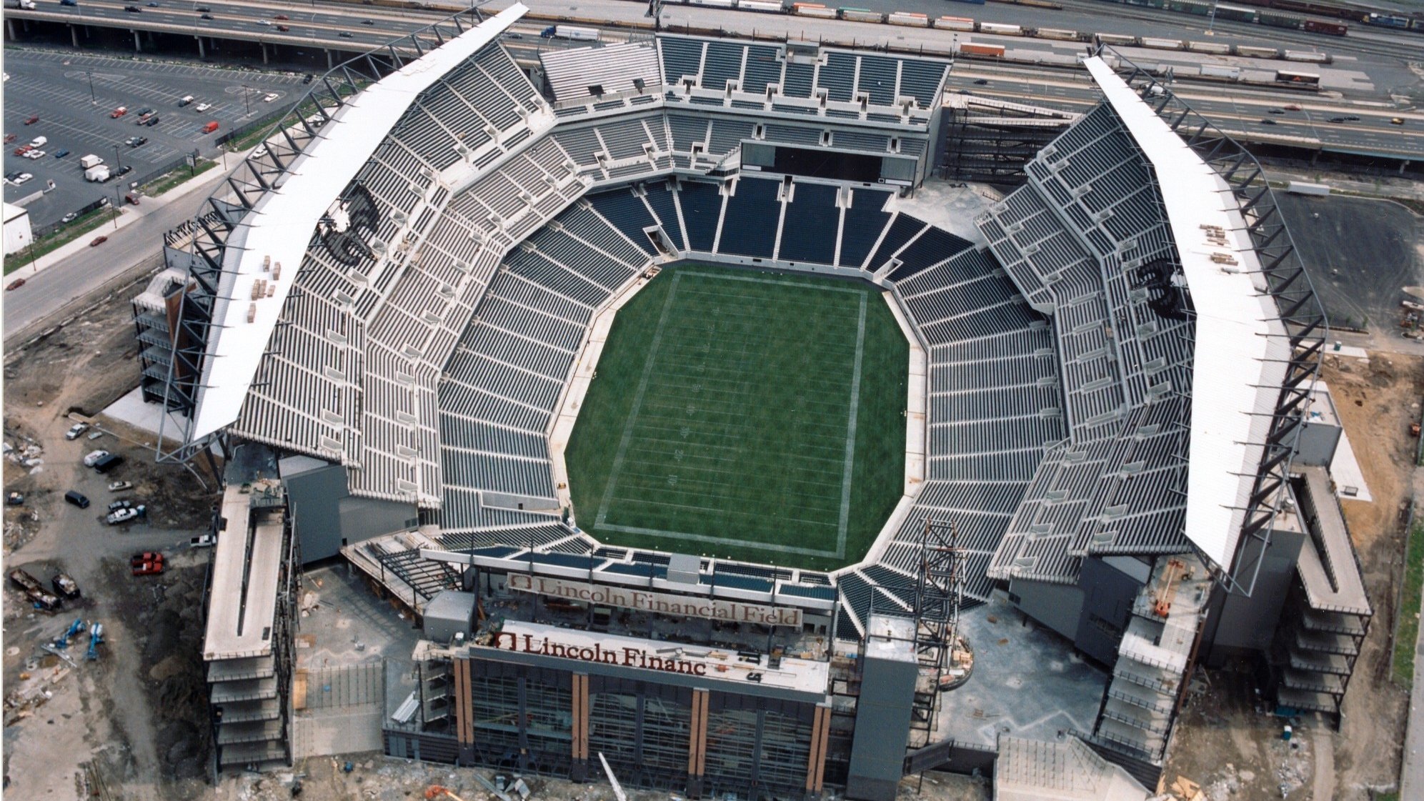 Exterior view of Lincoln Financial Field in Philadelphia