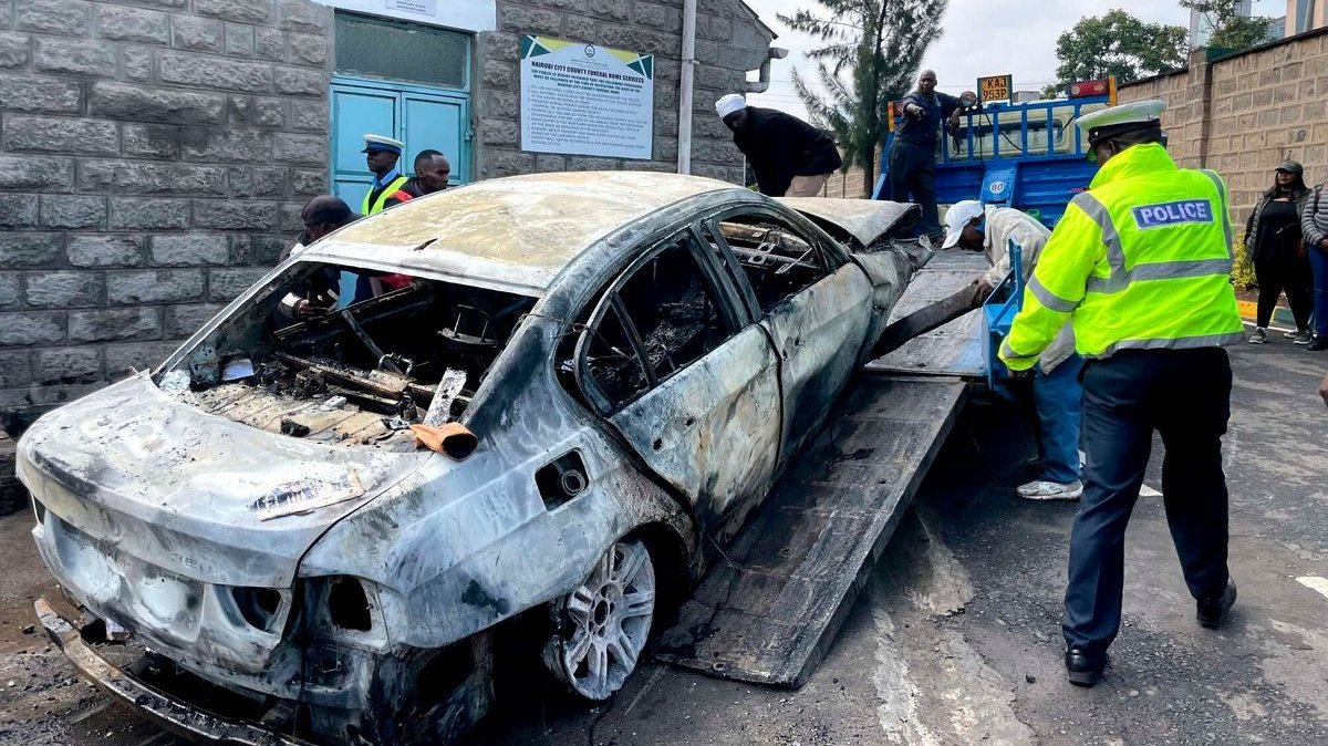 Screams and failed rescue: Details emerge of crash where car flew onto Mbagathi footbridge and caught fire killing three
