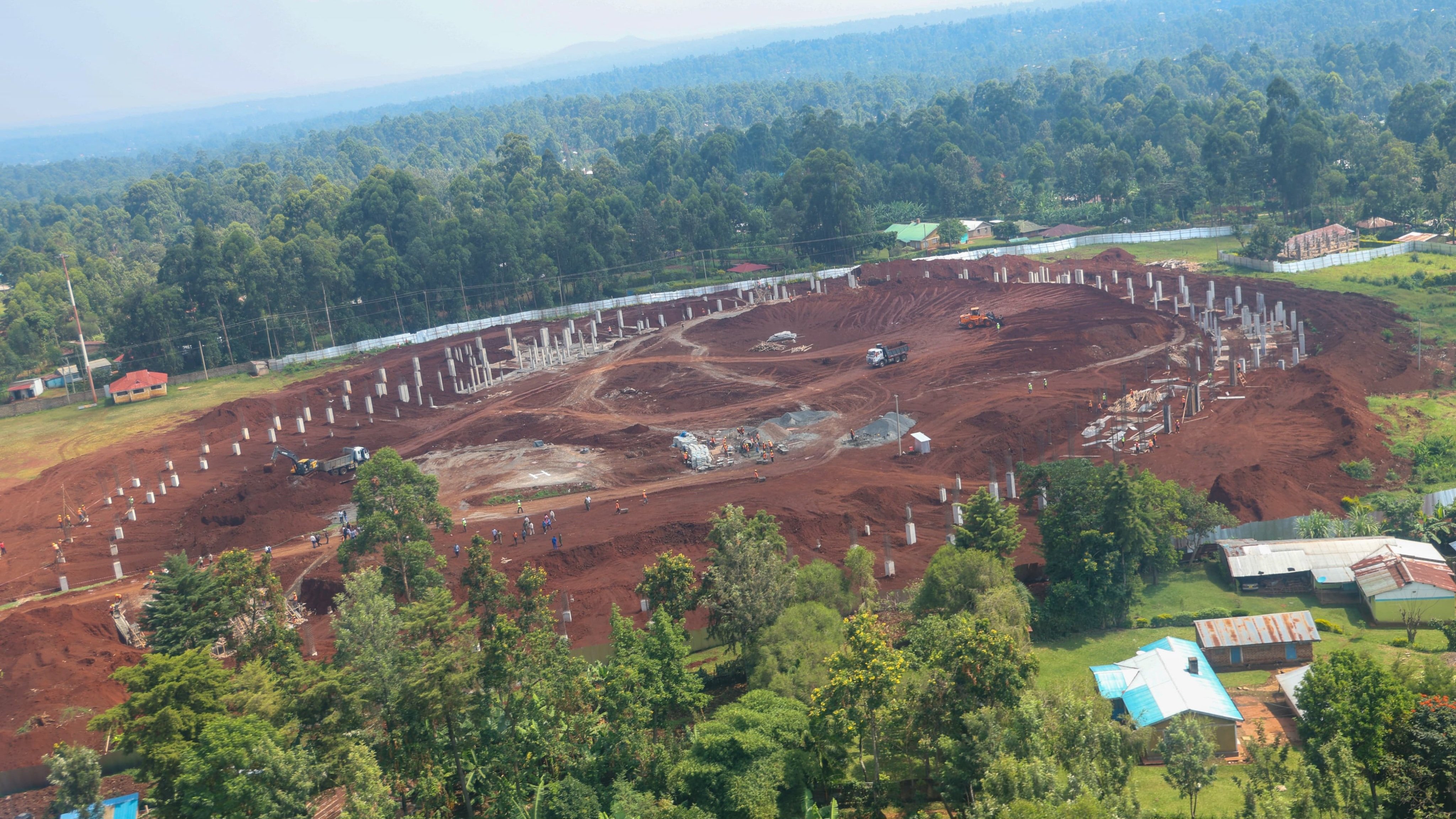 Defence PS Patrick Mariru inspects proposed Kidundu Stadium site in Vihiga
