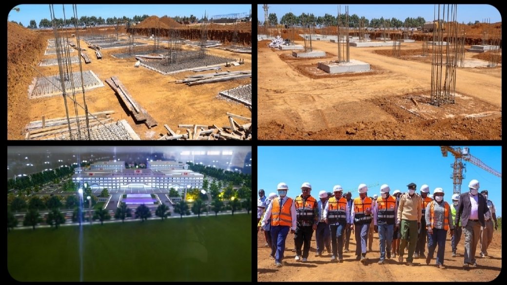 Defence PS Inspects 2,000-Bed Moi Teaching and Referral Hospital Project