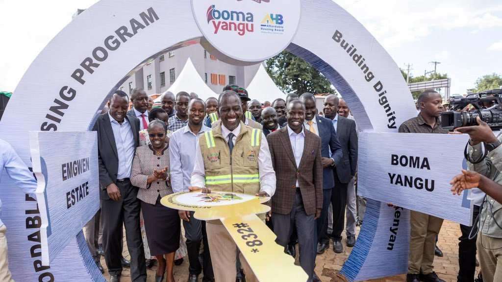President Ruto launches the Engwen affordable housing in Nandi County.