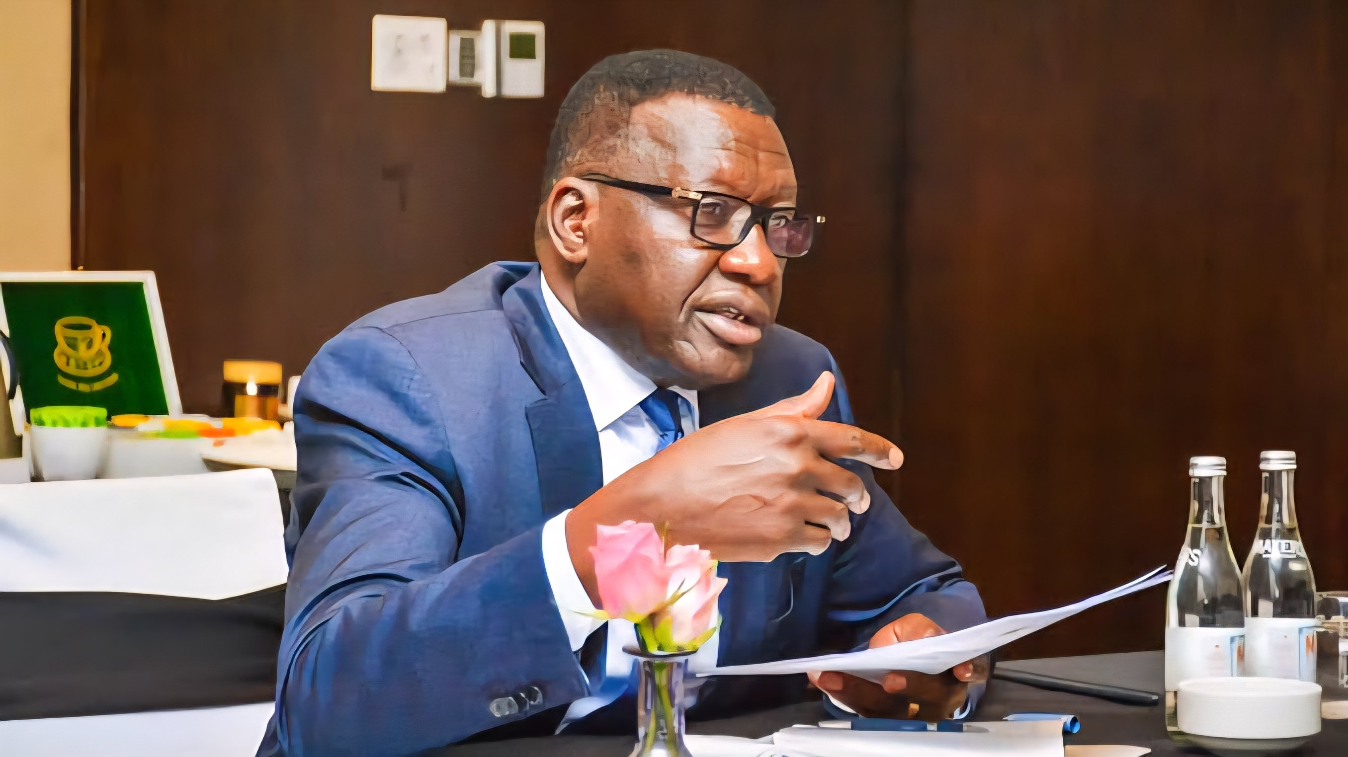 Cabinet Secretary Davis Chirchir speaking during a press briefing regarding the Rironi to Naivasha road project.