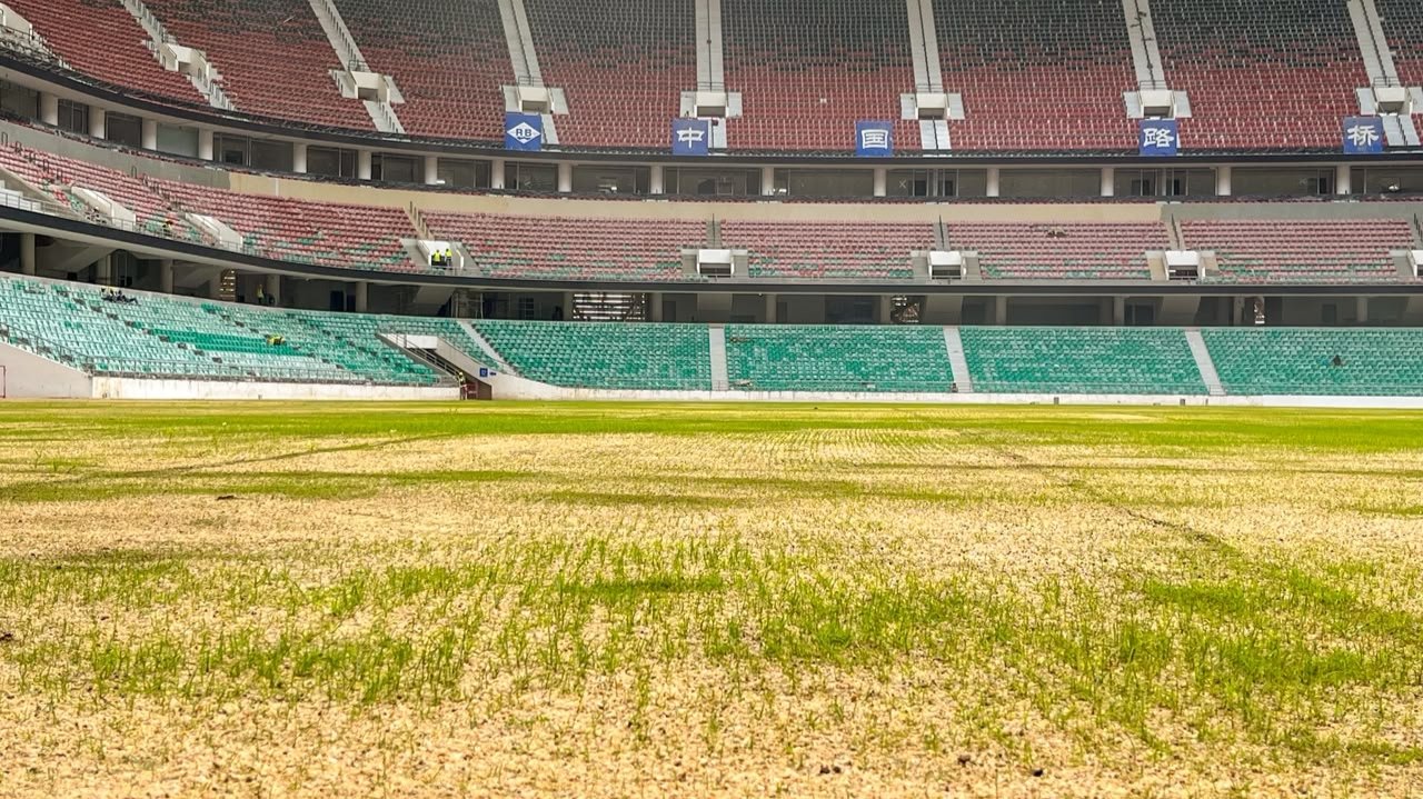 Talanta Stadium Pitch Shows First Green Shoots After Bermuda Seeding