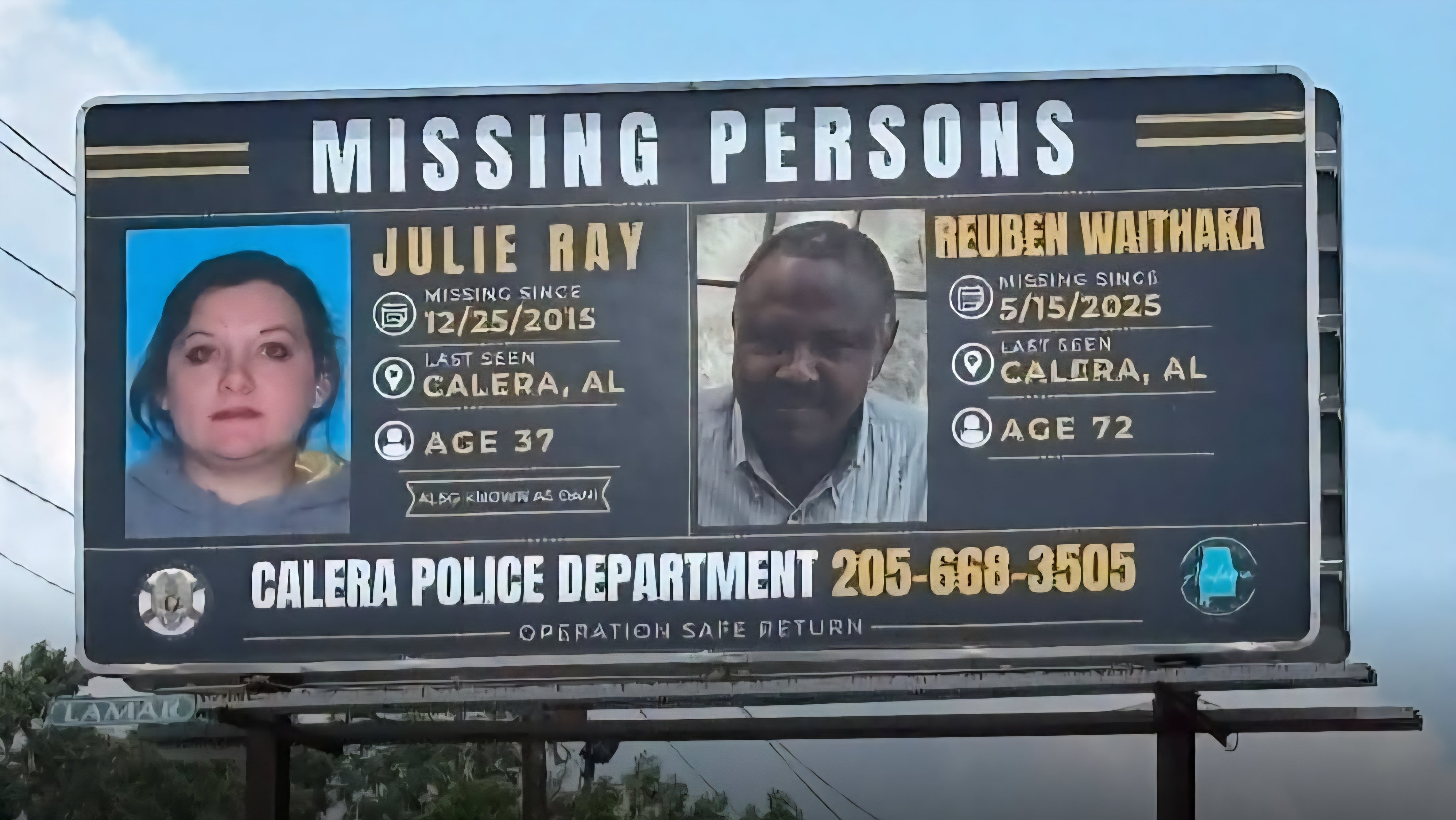 Alabama Police Mount Roadside Billboard in Search for Missing Kenyan Grandfather