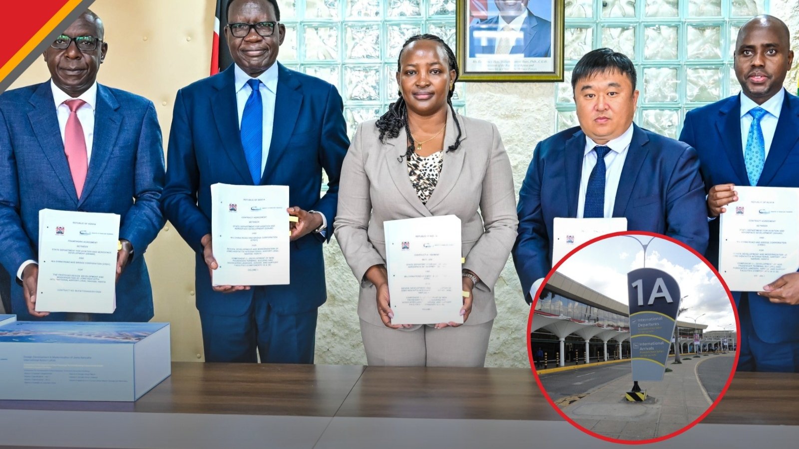 the signing of the KSh154 billion JKIA modernisation contract on June 23, 2026. (Photo: KAA)