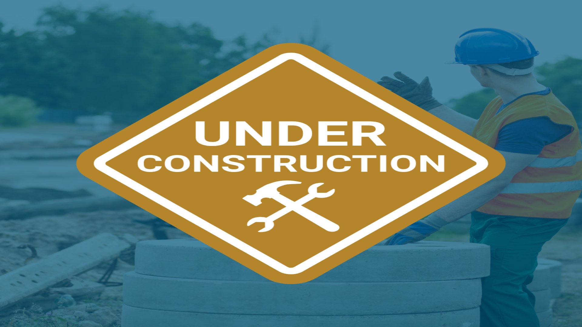 Road under construction signage