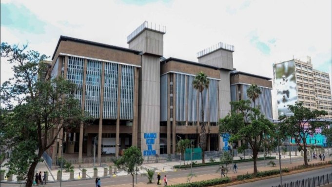 Exterior view of the Central Bank of Kenya headquarters in Nairobi, representing the policy shift toward inclusive financing for women in construction.