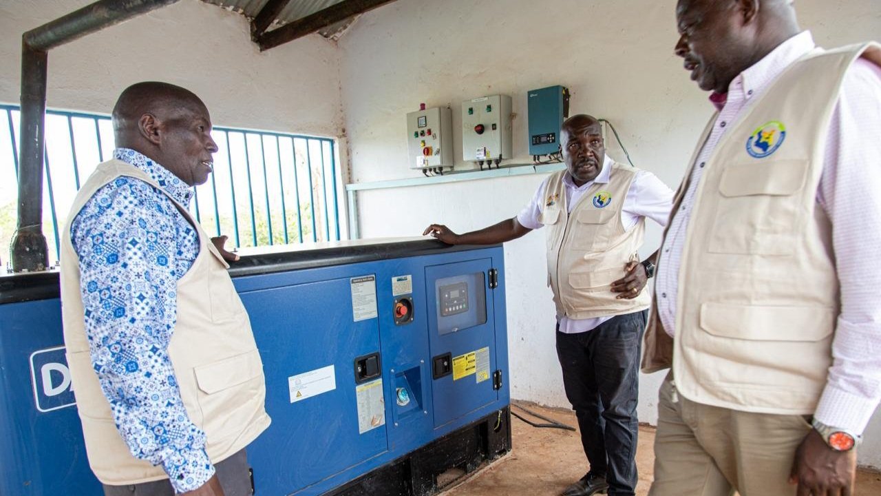 A nasonry generator for water pumping.