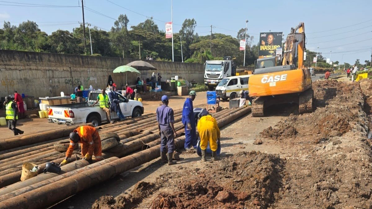 Nairobi Water Advances Magadi Road Pipeline Relocation After Major Burst