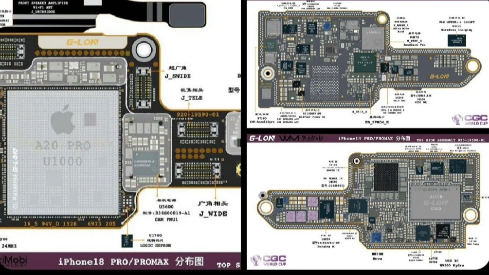 iPhone 18 Pro Motherboard Images Leaked Online