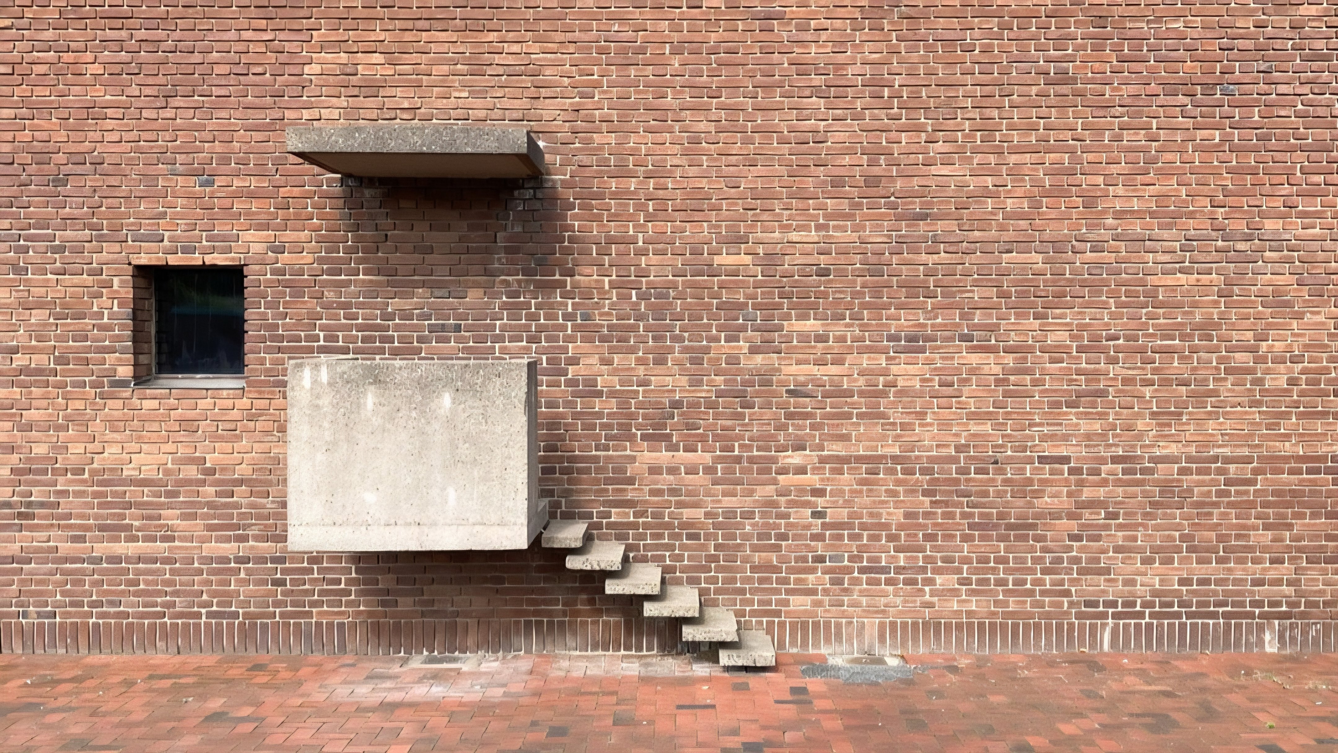 Mysterious Concrete Box Suspended Over Swedish Brick Wall Revealed