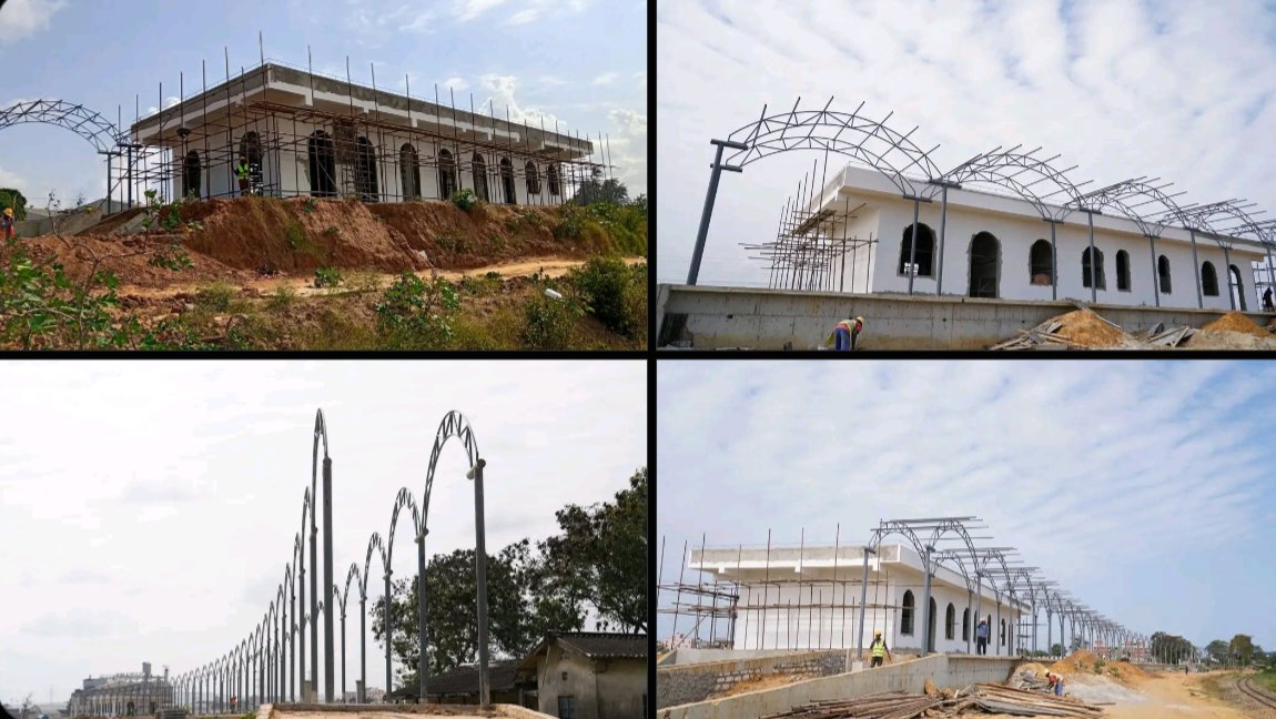 New Railway Terminal Construction Progresses Near Coast Highway