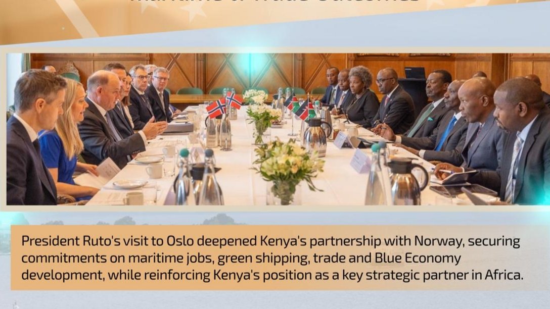Ruto Norway Visit Secures Maritime Jobs Trade Targets And Infrastructure Investments