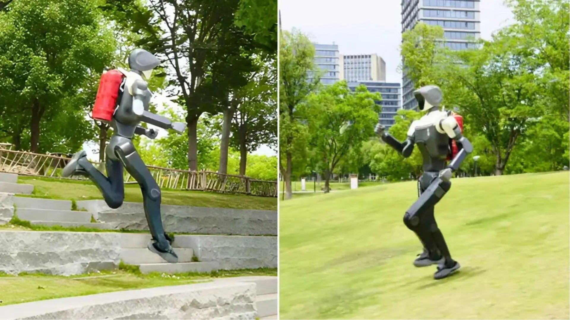 Humanoid Robots Stumble in Beijing Firefighting Challenge