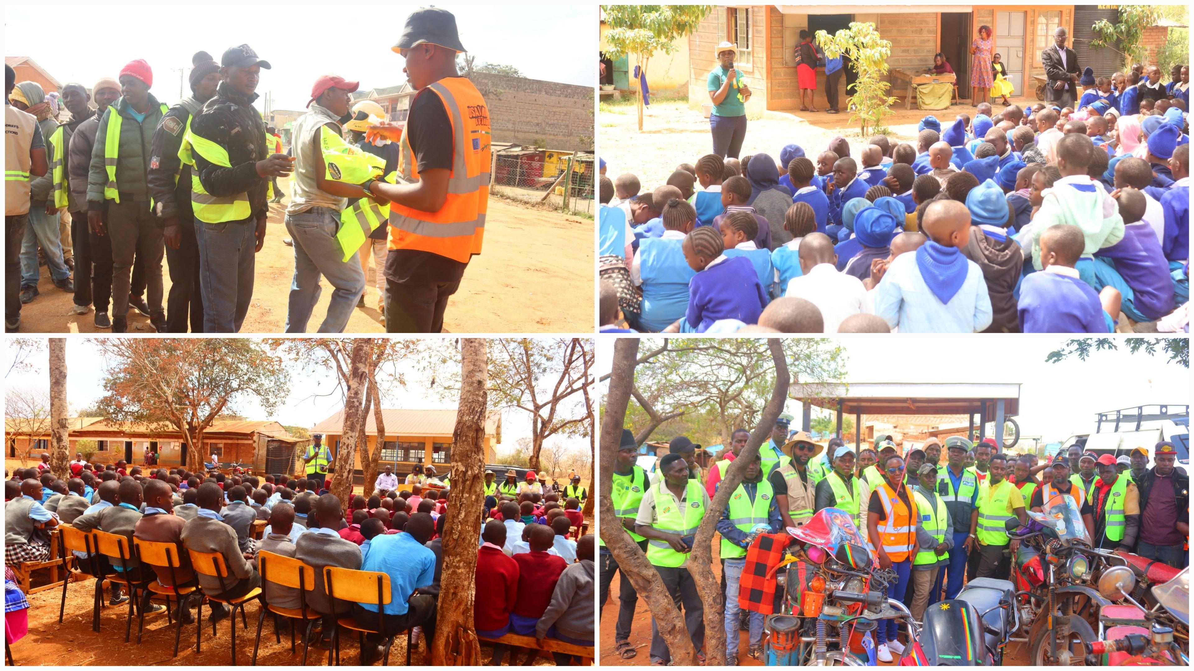 The Kenya National Highways Authority (KeNHA) Lower Eastern Region team, in collaboration with @ntsa_kenya, @kenyaroadsboard, the Traffic Department, and the @SDoT_Kenya(Machakos County), conducted the Fourth Edition of the Road Safety Sensitization and A