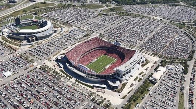 Why Kansas City's Twin Stadiums Are Surrounded By A Sea Of Parking