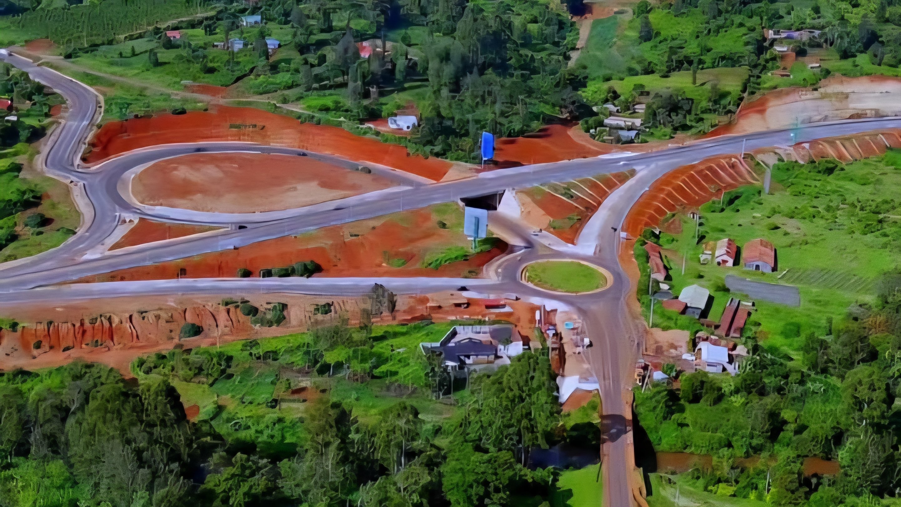 Drone Footage Reveals Massive Scale of Nyeri Marua Interchange Project