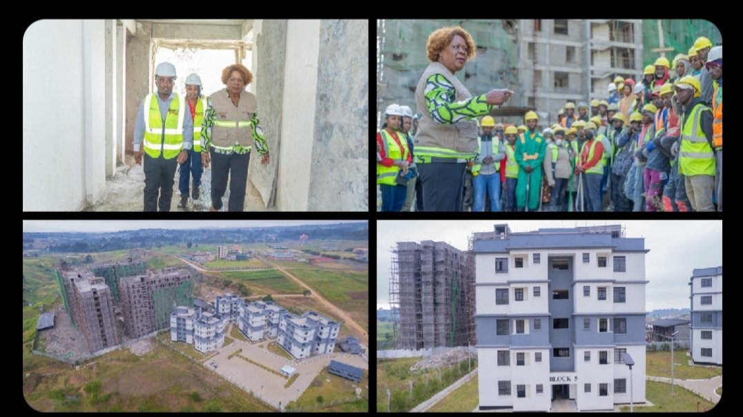 Cabinet Secretary Wahome Tours Ol Kalou Housing Project as More Units Take Shape