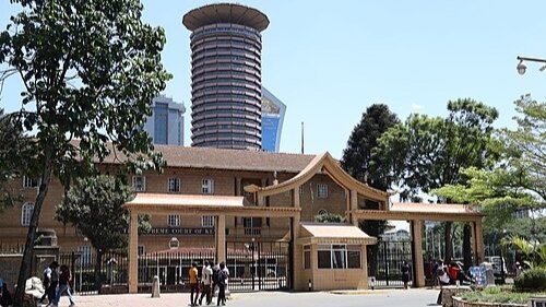 Exterior view of the Supreme Court of Kenya building in Nairobi