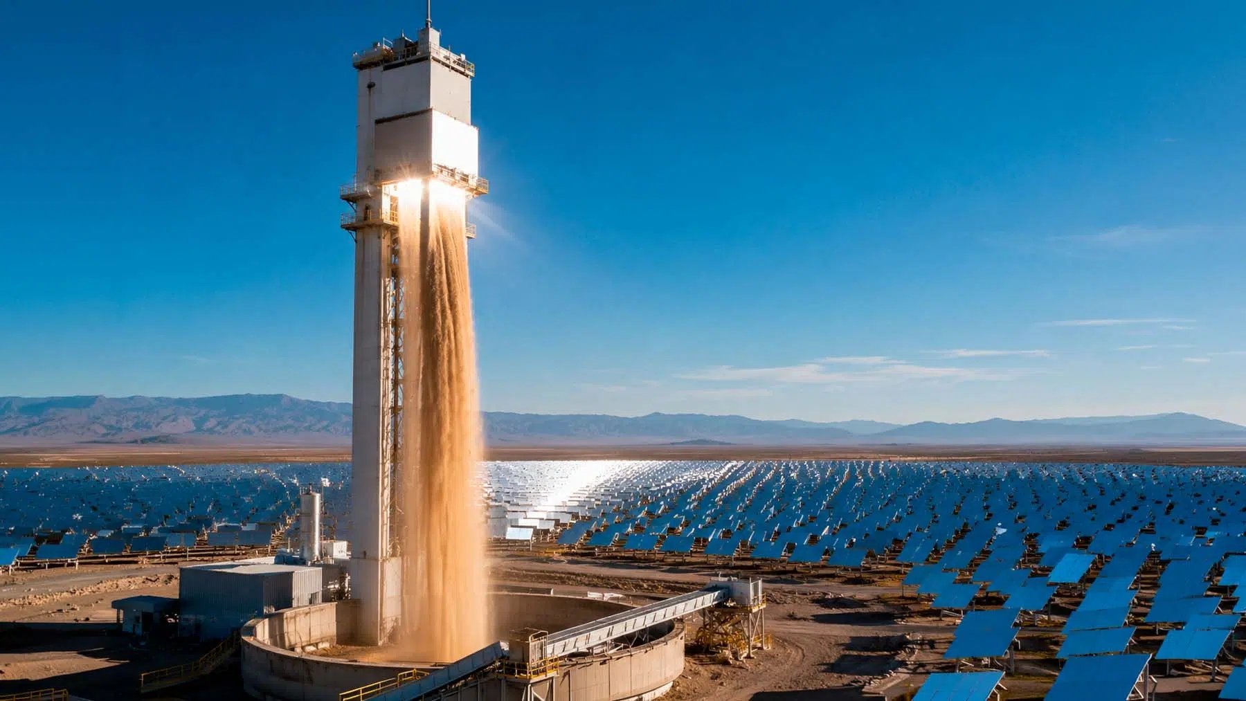 New Mexico Solar Tower Stores Sunlight In Falling Sand, Not Liquid