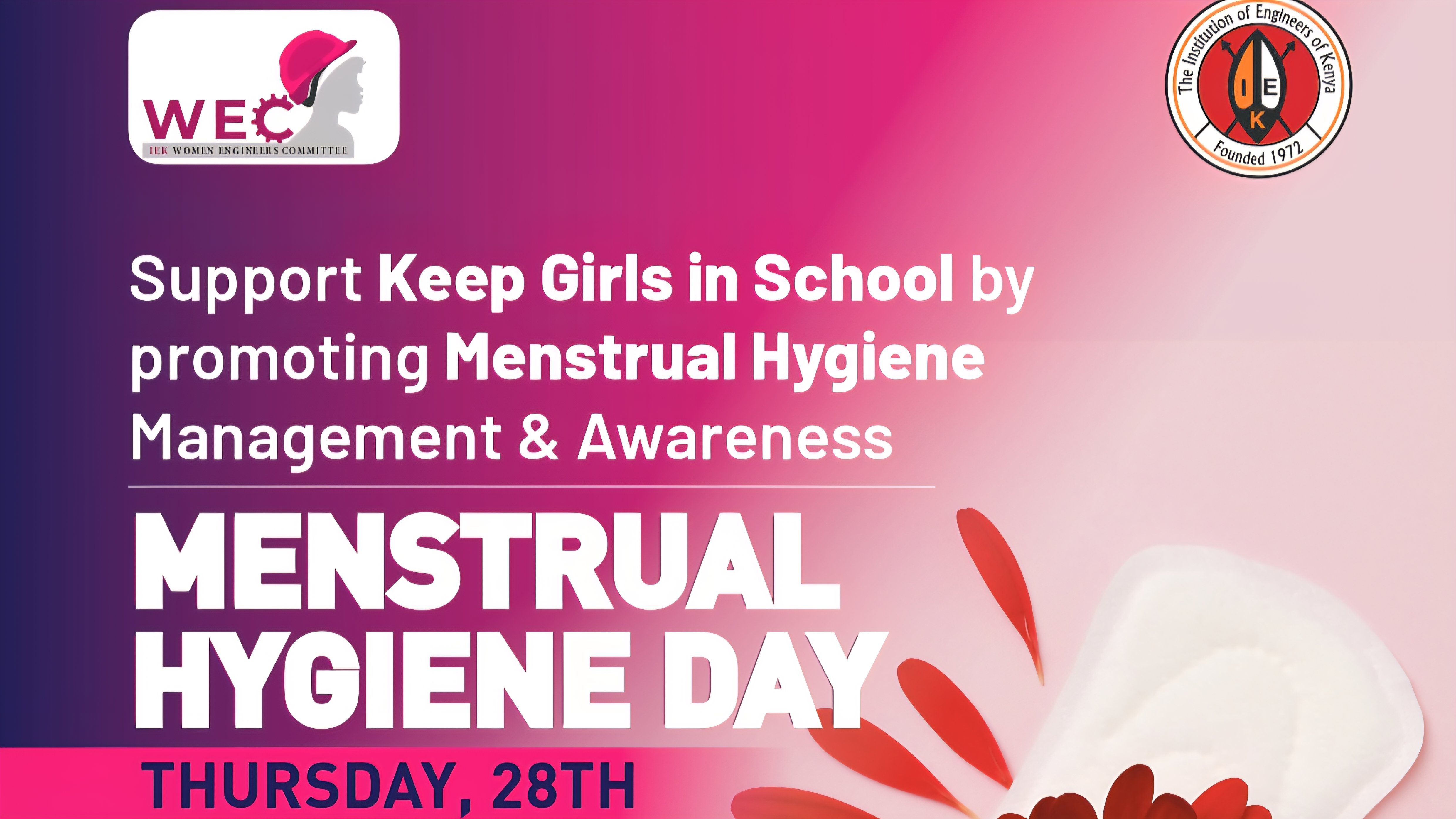 IEK Women Engineers Committee Seeks Support for Menstrual Hygiene Drive