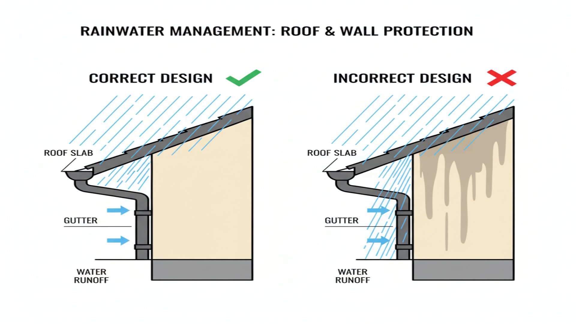 The Critical Role of Proper Roof Design in Wall Longevity