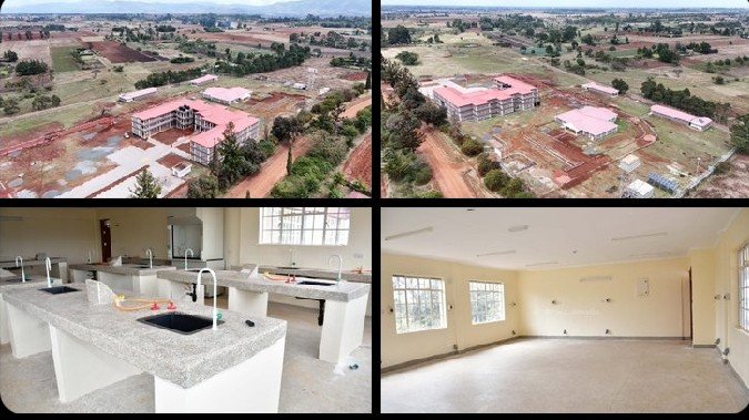 Kenya School of TVET Moiben Campus buildings under construction in Uasin Gishu Count