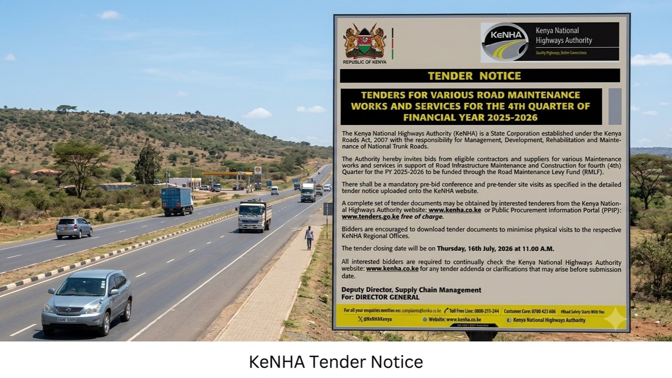 KeNHA Opens Bidding for Mass Nationwide Road Maintenance Contracts