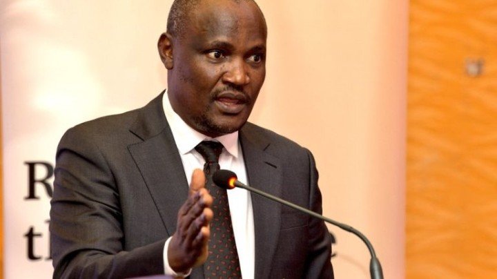 National Treasury Cabinet Secretary John Mbadi addressing the media on Kenya's Sh245.9 billion mini-budget.