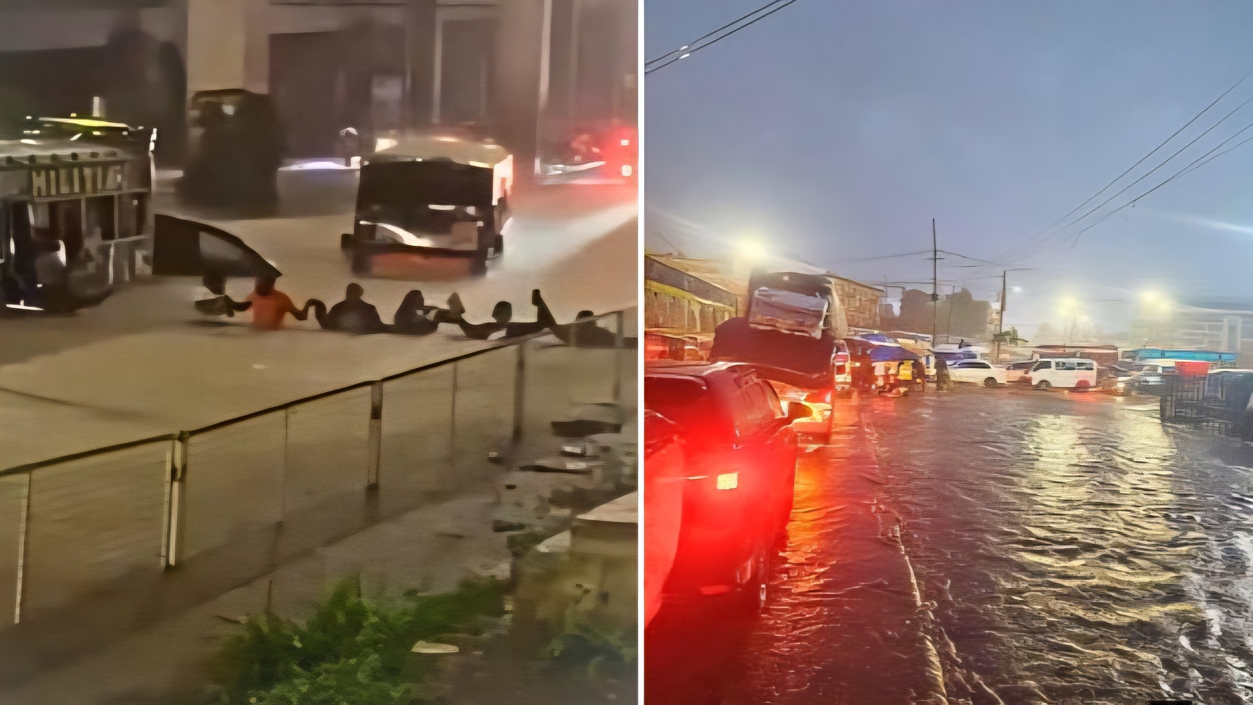 Floodwaters submerge a section of a major highway in Nairobi following heavy rains on March 7, 2026, leaving motorists stranded and causing significant damage to city infrastructure | ken