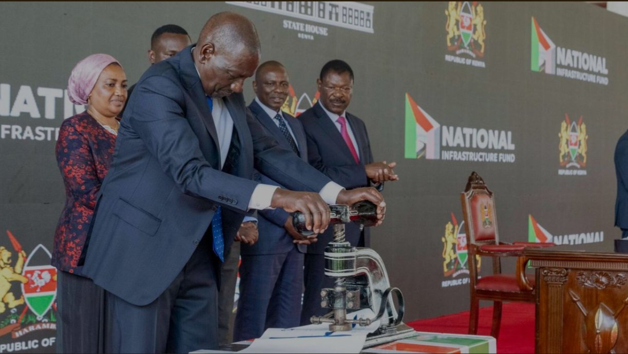 President Ruto during the official launch of the National Infrastructure Fund in Nairobi, Kenya.