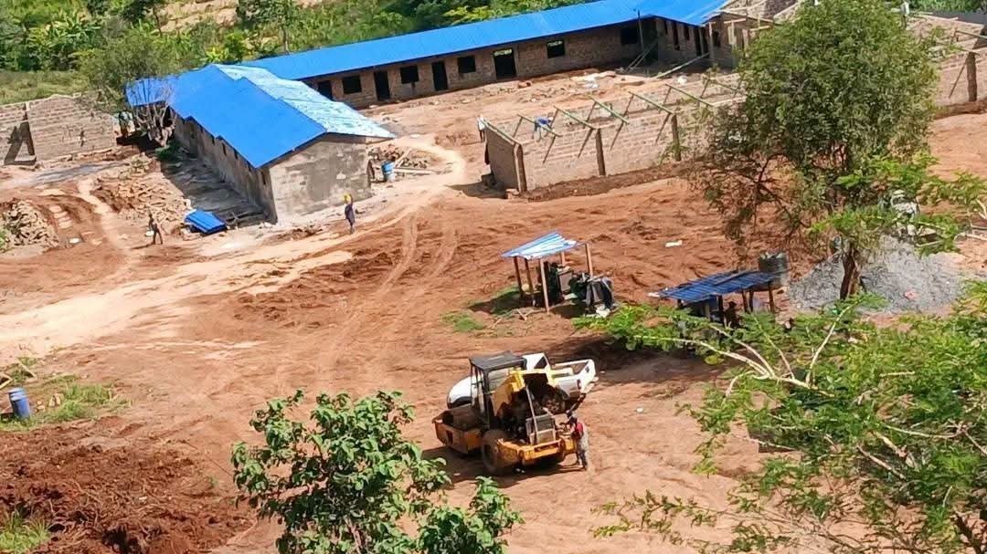 Construction preparations at the Nithi Bridge site on the Embu-Meru highway