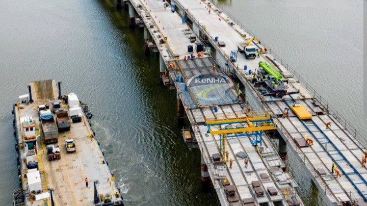 An image of the Mombasa Port in operation